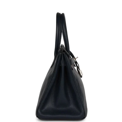 Hermes Birkin 30 Bleu Indigo Vache Liegee Palladium Hardware Hermes Birkin 30 Bleu Indigo Vache Liegee Palladium Hardware