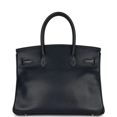 Hermes Birkin 30 Bleu Indigo Vache Liegee Palladium Hardware Hermes Birkin 30 Bleu Indigo Vache Liegee Palladium Hardware