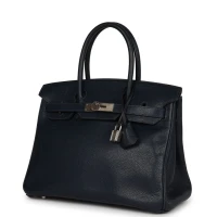 Hermes Birkin 30 Bleu Indigo Vache Liegee Palladium Hardware Hermes Birkin 30 Bleu Indigo Vache Liegee Palladium Hardware