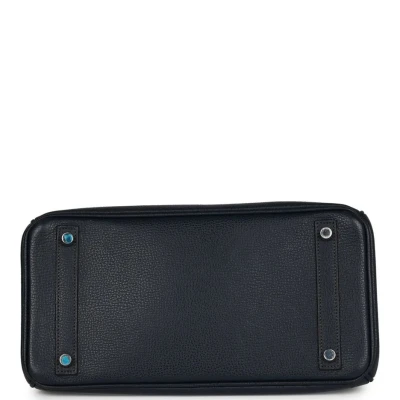 Hermes Birkin 30 Bleu Indigo Vache Liegee Palladium Hardware Hermes Birkin 30 Bleu Indigo Vache Liegee Palladium Hardware