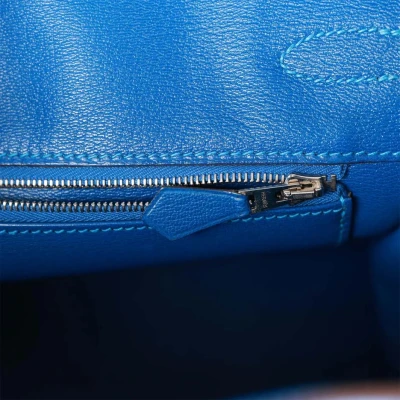 Hermes Birkin 30 Bleu Mykonos Matte Alligator Palladium Hardware Hermes Birkin 30 Bleu Mykonos Matte Alligator Palladium Hardware