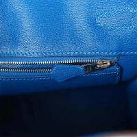 Hermes Birkin 30 Bleu Mykonos Matte Alligator Palladium Hardware Hermes Birkin 30 Bleu Mykonos Matte Alligator Palladium Hardware