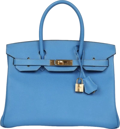 Hermes Birkin 30 Bleu Paradise Epsom Gold Hardware Hermes Birkin 30 Bleu Paradise Epsom Gold Hardware