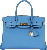 Hermes Birkin 30 Bleu Paradise Epsom Gold Hardware Hermes Birkin 30 Bleu Paradise Epsom Gold Hardware
