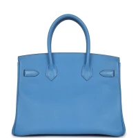 Hermes Birkin 30 Bleu Paradise Epsom Gold Hardware Hermes Birkin 30 Bleu Paradise Epsom Gold Hardware