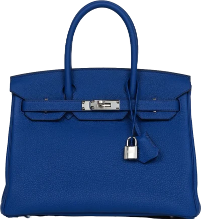Hermes Birkin 30 Bleu Royal Togo Palladium Hardware Hermes Birkin 30 Bleu Royal Togo Palladium Hardware