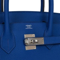 Hermes Birkin 30 Bleu Royal Togo Palladium Hardware Hermes Birkin 30 Bleu Royal Togo Palladium Hardware