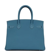 Hermes Birkin 30 Blue Jean Togo Palladium Hardware