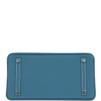 Hermes Birkin 30 Blue Jean Togo Palladium Hardware