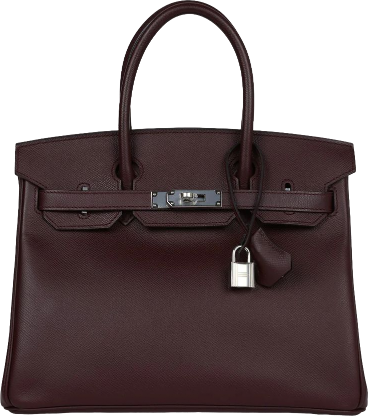 Hermes Birkin 30 Bordeaux Epsom Palladium Hardware