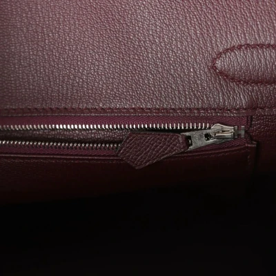 Hermes Birkin 30 Bordeaux Epsom Palladium Hardware
