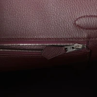 Hermes Birkin 30 Bordeaux Epsom Palladium Hardware
