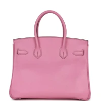 Hermes Birkin 30 Bubblegum Epsom Palladium Hardware Hermes Birkin 30 Bubblegum Epsom Palladium Hardware