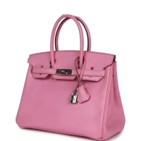 Hermes Birkin 30 Bubblegum Epsom Palladium Hardware Hermes Birkin 30 Bubblegum Epsom Palladium Hardware
