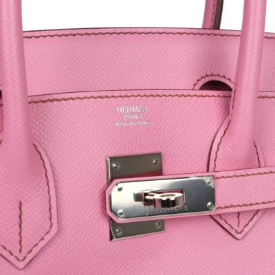 Hermes Birkin 30 Bubblegum Epsom Palladium Hardware Hermes Birkin 30 Bubblegum Epsom Palladium Hardware