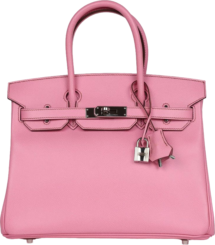 Hermes Birkin 30 Bubblegum Epsom Palladium Hardware