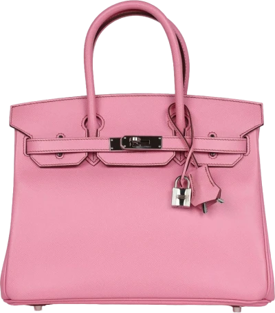Hermes Birkin 30 Bubblegum Epsom Palladium Hardware Hermes Birkin 30 Bubblegum Epsom Palladium Hardware