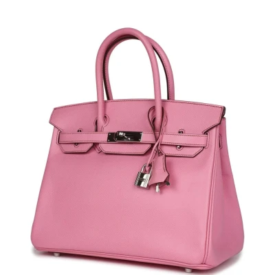 Hermes Birkin 30 Bubblegum Epsom Palladium Hardware Hermes Birkin 30 Bubblegum Epsom Palladium Hardware