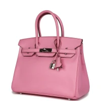 Hermes Birkin 30 Bubblegum Epsom Palladium Hardware Hermes Birkin 30 Bubblegum Epsom Palladium Hardware