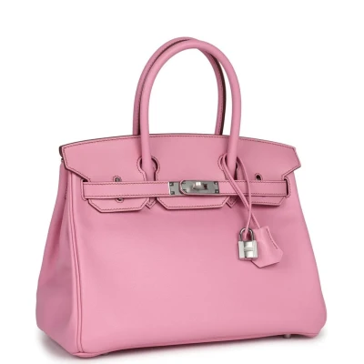 Hermes Birkin 30 Bubblegum Swift Palladium Hardware Hermes Birkin 30 Bubblegum Swift Palladium Hardware