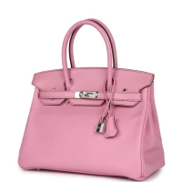 Hermes Birkin 30 Bubblegum Swift Palladium Hardware Hermes Birkin 30 Bubblegum Swift Palladium Hardware