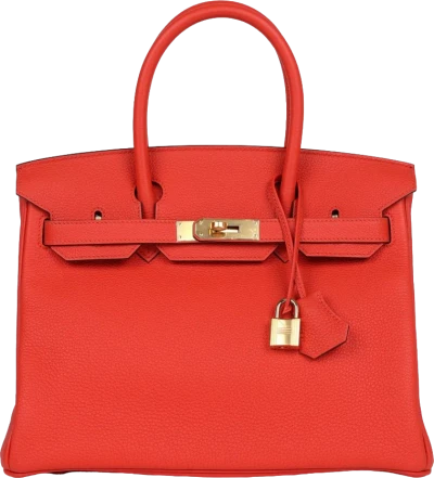 Hermes Birkin 30 Capucine Togo Gold Hardware Hermes Birkin 30 Capucine Togo Gold Hardware