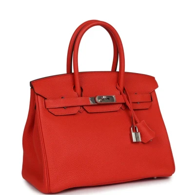 Hermes Birkin 30 Capucine Togo Palladium Hardware Hermes Birkin 30 Capucine Togo Palladium Hardware