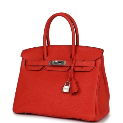 Hermes Birkin 30 Capucine Togo Palladium Hardware Hermes Birkin 30 Capucine Togo Palladium Hardware