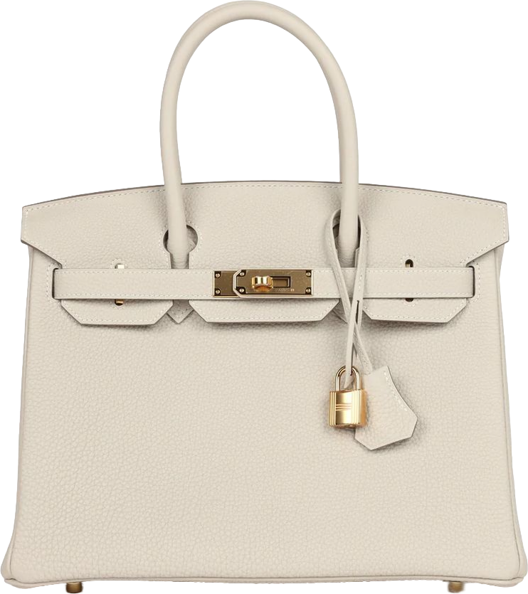 Hermes Birkin 30 Craie Togo Gold Hardware