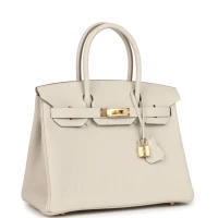 Hermes Birkin 30 Craie Togo Gold Hardware Hermes Birkin 30 Craie Togo Gold Hardware