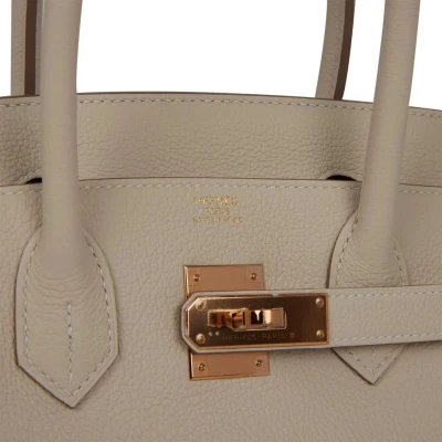 Hermes Birkin 30 Craie Togo Rose Gold Hardware Hermes Birkin 30 Craie Togo Rose Gold Hardware
