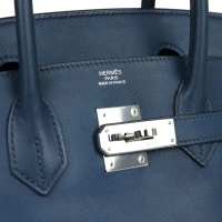 Hermes Birkin 30 Deep Bleu Swift Palladium Hardware Hermes Birkin 30 Deep Bleu Swift Palladium Hardware
