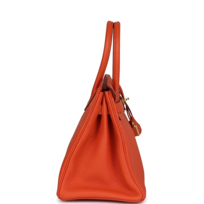 Hermes Birkin 30 Feu Togo Gold Hardware Hermes Birkin 30 Feu Togo Gold Hardware