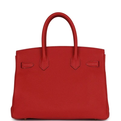 Hermes Birkin 30 Geranium Togo Gold Hardware