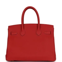 Hermes Birkin 30 Geranium Togo Gold Hardware