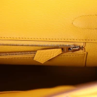 Hermes Birkin 30 Jaune Ambre Shiny Niloticus Crocodile and Togo Touch Palladium Hardware Hermes Birkin 30 Jaune Ambre Shiny Niloticus Crocodile and Togo Touch Palladium Hardware
