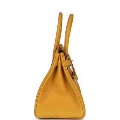 Hermes Birkin 30 Jaune Ambre Togo Palladium Hardware Hermes Birkin 30 Jaune Ambre Togo Palladium Hardware