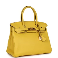 Hermes Birkin 30 Jaune de Naples Novillo Gold Hardware Hermes Birkin 30 Jaune de Naples Novillo Gold Hardware