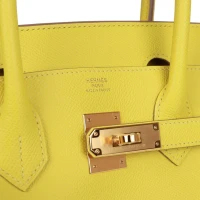 Hermes Birkin 30 Lime Epsom Gold Hardware Hermes Birkin 30 Lime Epsom Gold Hardware