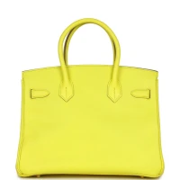 Hermes Birkin 30 Lime Epsom Gold Hardware