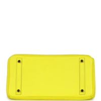 Hermes Birkin 30 Lime Epsom Gold Hardware