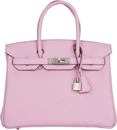 Hermes Birkin 30 Mauve Sylvestre Clemence Palladium Hardware Hermes Birkin 30 Mauve Sylvestre Clemence Palladium Hardware