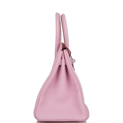 Hermes Birkin 30 Mauve Sylvestre Clemence Palladium Hardware Hermes Birkin 30 Mauve Sylvestre Clemence Palladium Hardware