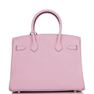 Hermes Birkin 30 Mauve Sylvestre Clemence Palladium Hardware Hermes Birkin 30 Mauve Sylvestre Clemence Palladium Hardware