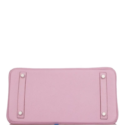 Hermes Birkin 30 Mauve Sylvestre Clemence Palladium Hardware Hermes Birkin 30 Mauve Sylvestre Clemence Palladium Hardware