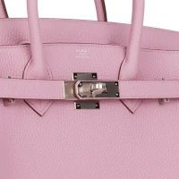 Hermes Birkin 30 Mauve Sylvestre Clemence Palladium Hardware Hermes Birkin 30 Mauve Sylvestre Clemence Palladium Hardware