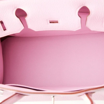 Hermes Birkin 30 Mauve Sylvestre Clemence Palladium Hardware Hermes Birkin 30 Mauve Sylvestre Clemence Palladium Hardware