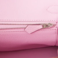 Hermes Birkin 30 Mauve Sylvestre Clemence Palladium Hardware Hermes Birkin 30 Mauve Sylvestre Clemence Palladium Hardware