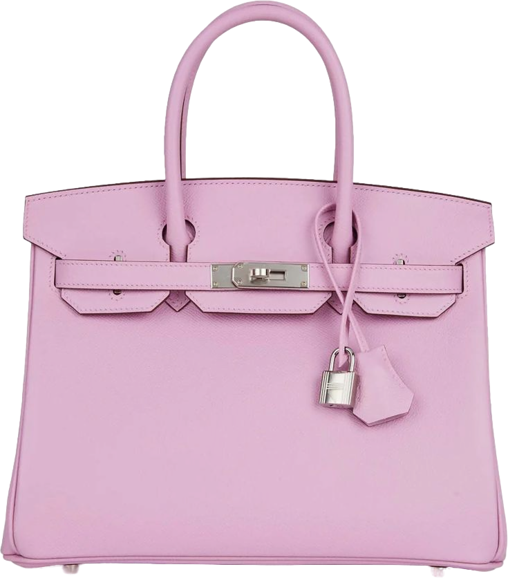 Hermes Birkin 30 Mauve Sylvestre Epsom Palladium Hardware