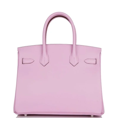 Hermes Birkin 30 Mauve Sylvestre Epsom Palladium Hardware